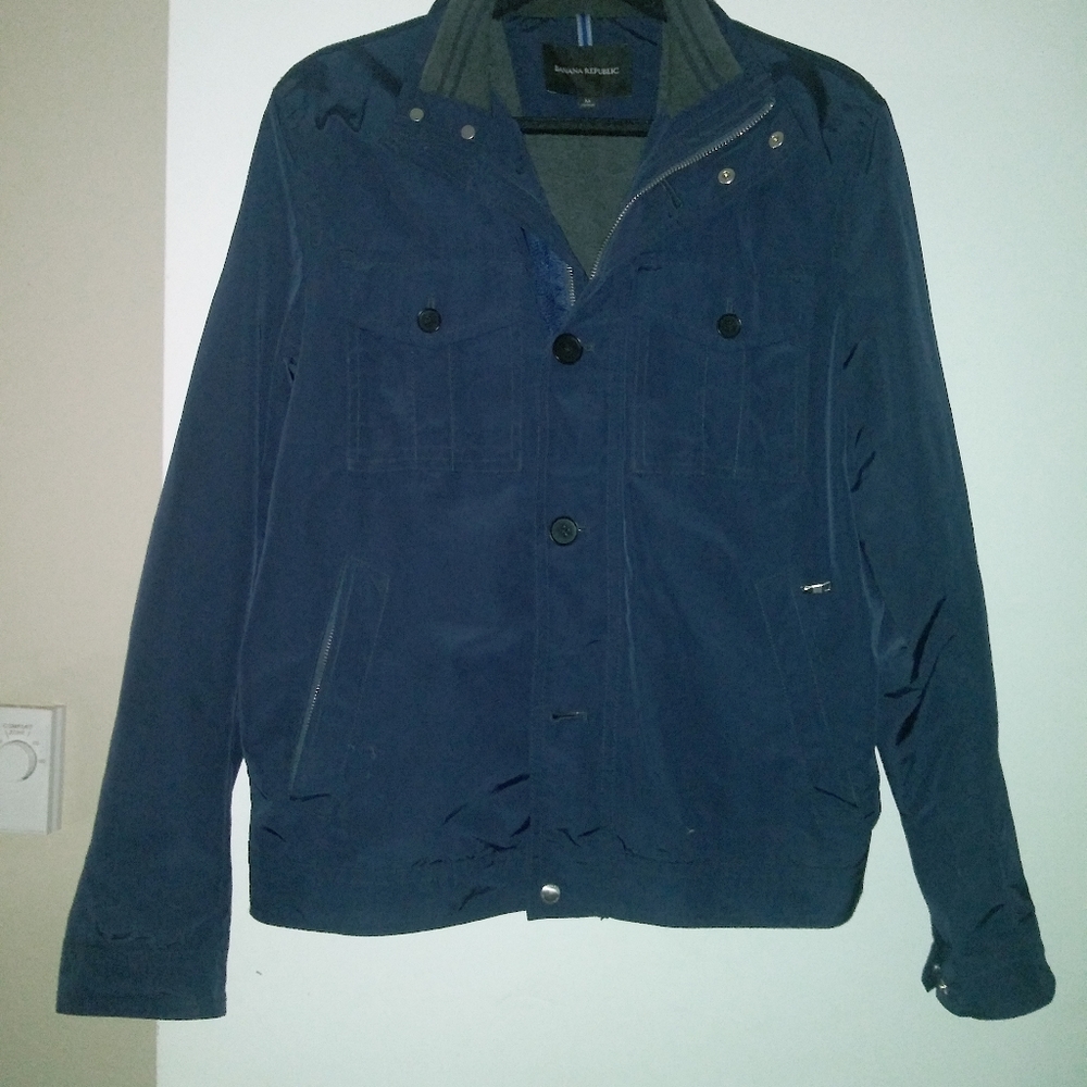 Banana Republic navy blue waist length coat